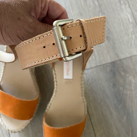 PRICE ⬇️ 
See by Chloe - Glyn Orange suede Espadrille Wedge - size 37 / 6.5 - Picture 3 of 10
